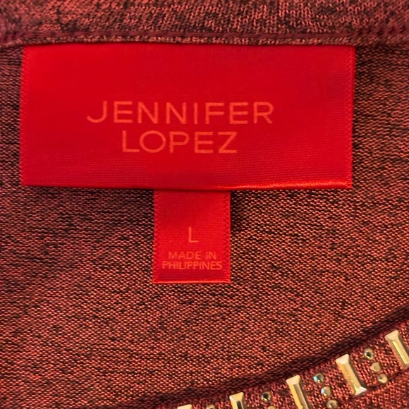 Jennifer Lopez Red Sleeveless Tie Front Tank Top - Picture 2 of 8